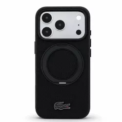 iPhone 18/17 Pro | Coque LACOSTE Petit Piqué Anneau 360°