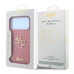 iPhone 18/17 Pro Max | Coque Paillettes GUESS Glitter Logo 4G