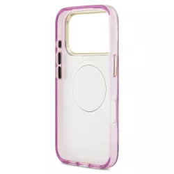 iPhone 18/17 Pro | Coque GUESS IML Glitter Flowers Triangle