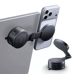 Support Voiture MagSafe SPIGEN MFT35-1 à Ventouse Nano Gel