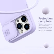 Coque MagSafe NILLKIN CamShield Silky pour iPhone 14 Pro