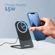 Chargeur Induction Pliable VEGER Y12 | Charge Rapide 15W