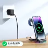 Chargeur Induction 3-en-1 JOYROOM WQN01 | Charge Rapide 15W