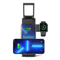 Chargeur Induction 3-en-1 USAMS CD181 avec Lampe d'Appoint