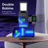 Chargeur Induction 3-en-1 USAMS CD181 avec Lampe d'Appoint