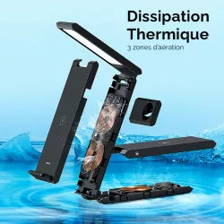 Chargeur Induction 3-en-1 USAMS CD181 avec Lampe d'Appoint