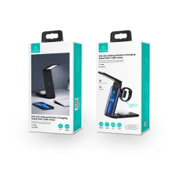 Chargeur Induction 3-en-1 USAMS CD181 avec Lampe d'Appoint