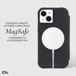 iPhone 15 | Étui Portefeuille CASE MATE Wallet Folio MagSafe