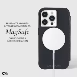 iPhone 15 Pro | Étui Portefeuille CASE MATE Wallet Folio MagSafe