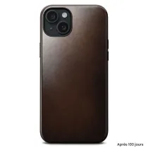 iPhone 15 Plus | Coque MagSafe NOMAD Modern en Cuir HORWEEN®