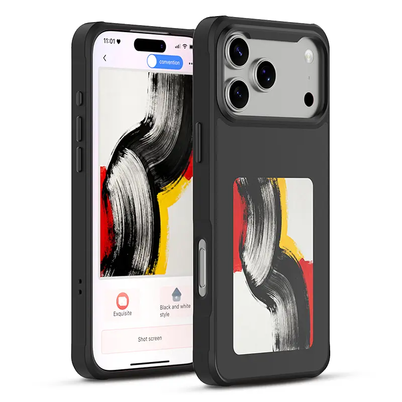 iPhone 17 Pro Max - Coque 4SMARTS avec Écran E-Ink NFC Personnalisable