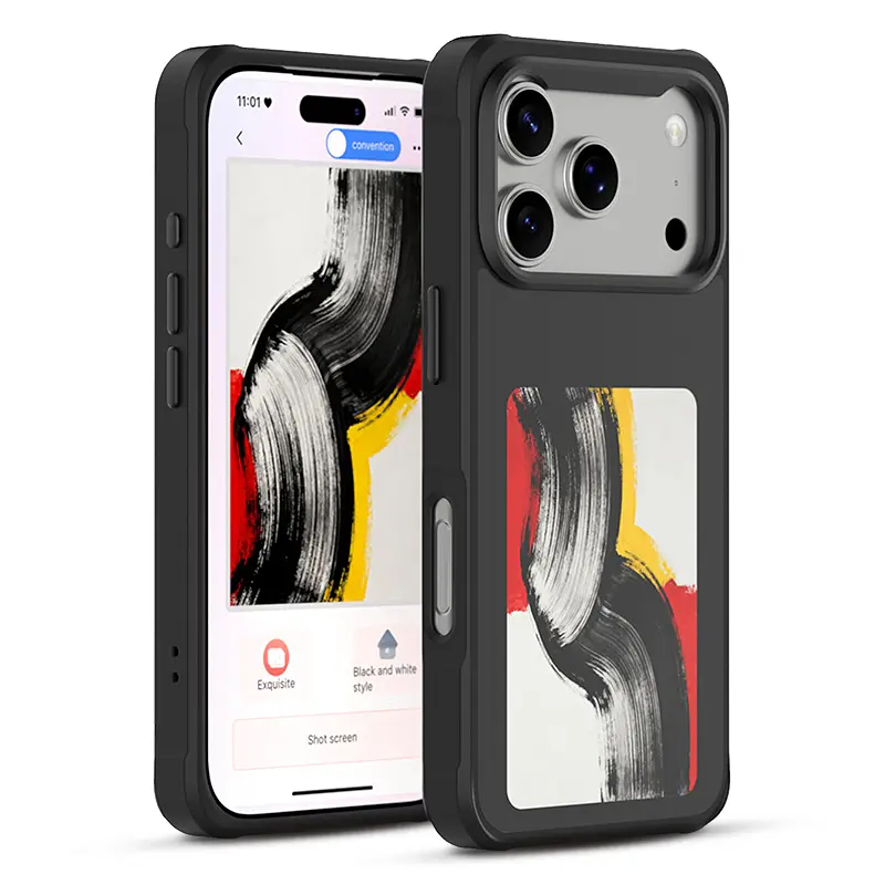 iPhone 17 Pro - Coque 4SMARTS avec Écran E-Ink NFC Personnalisable