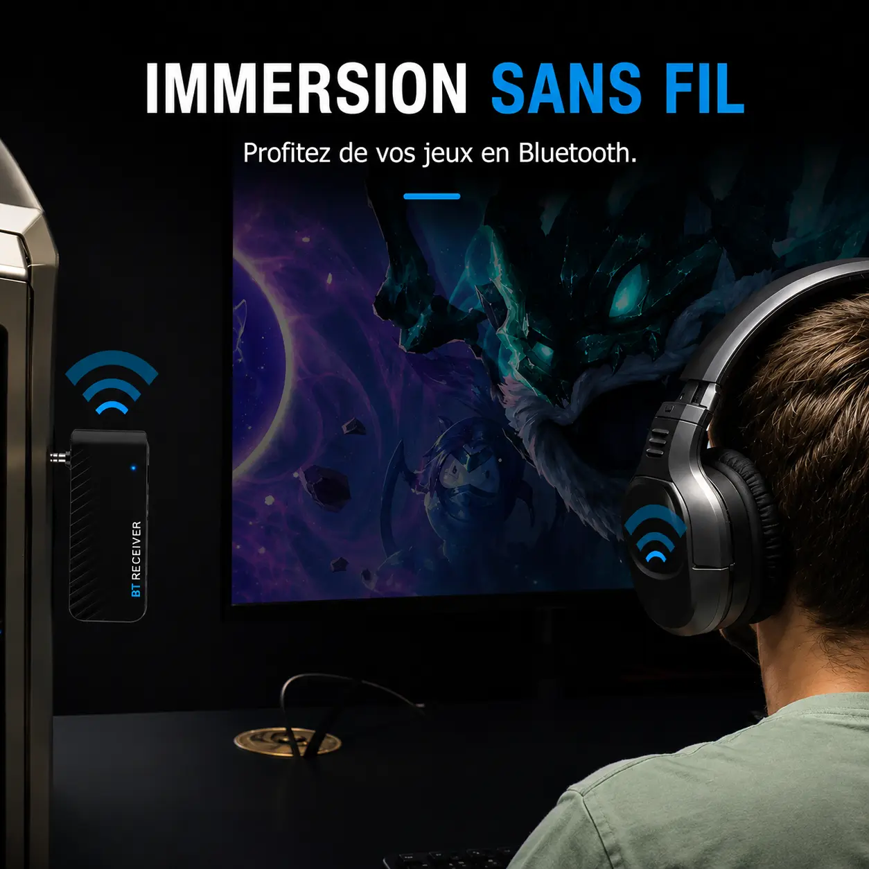 Émetteur Bluetooth 4smarts B9 pour jouer avec un casque sans fil