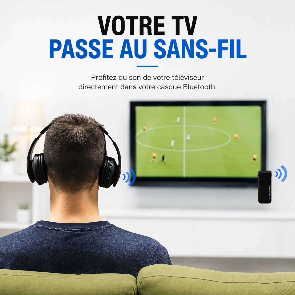 Émetteur Bluetooth 4smarts B9 pour écouter la télévision avec un casque Bluetooth