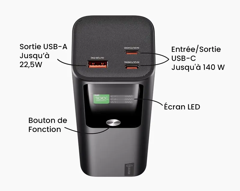 Batterie Externe ALOGIC Ark 27 000 mAh