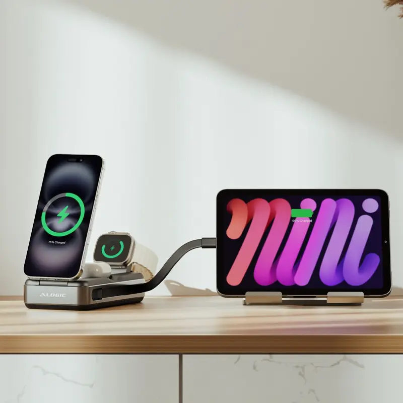 Batterie Externe ALOGIC Roam 6-en-1 21 000 mAh avec Charge sans Fil Qi2