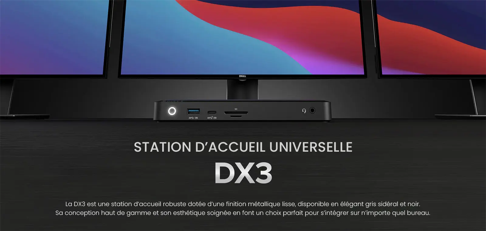 Station d’Accueil ALOGIC DX3 USB-C 100W