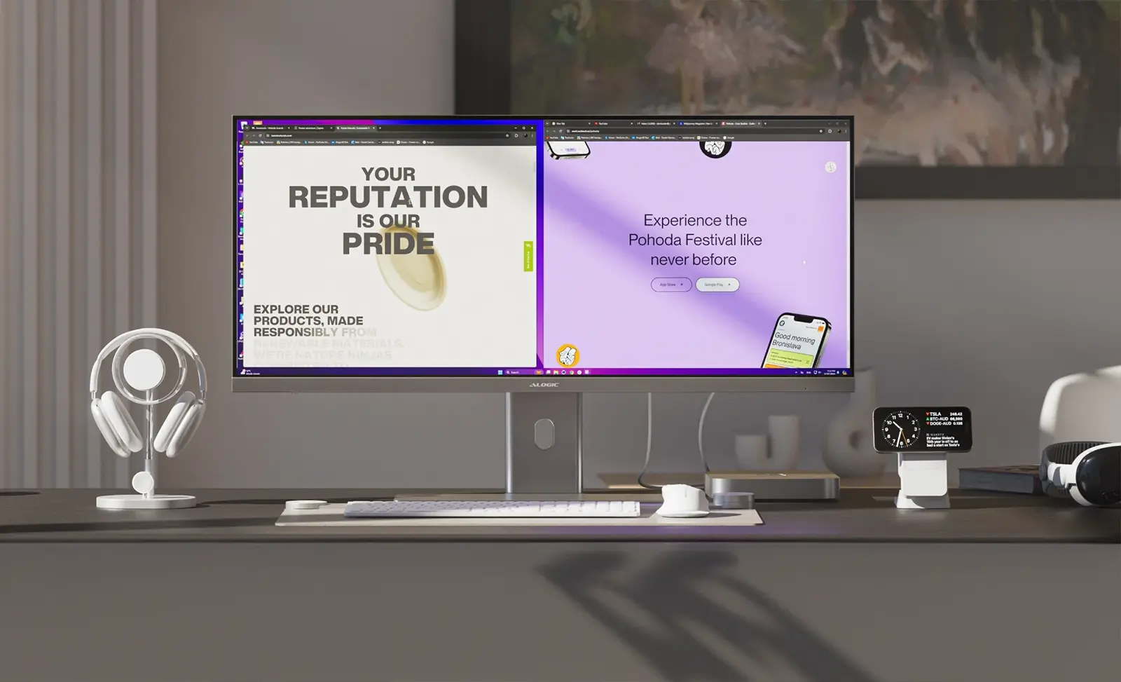 Moniteur Panoramique ALOGIC Edge 40" UWQHD