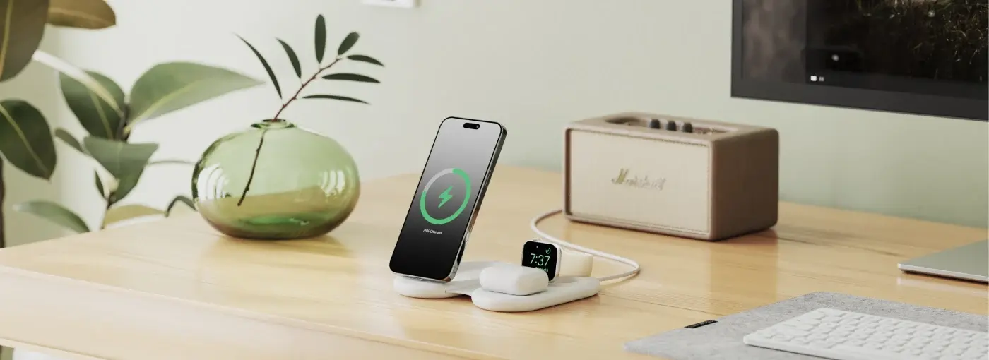 Chargeur Induction Pliable 3-en-1 ALOGIC PackAway Qi2