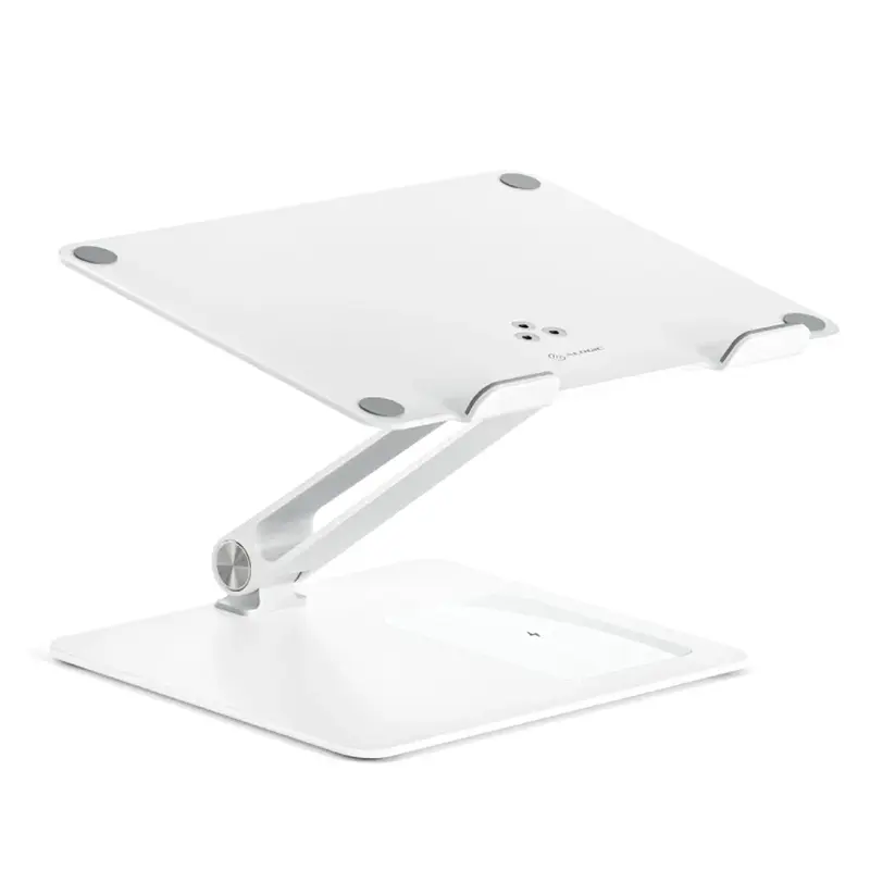 Support de Bureau ALOGIC Elite avec Chargeur Induction - Modèle Blanc