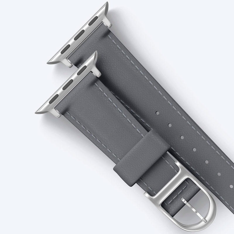 Bracelet en Cuir Véritable AMAZING THING Glamour Class pour Apple Watch