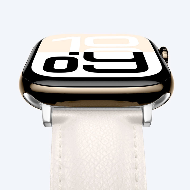 Bracelet en Cuir Véritable AMAZING THING Glamour Class pour Apple Watch