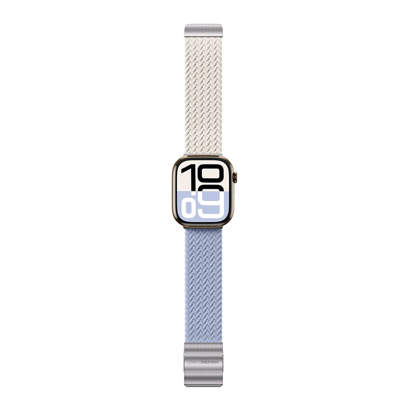 Pack de 2 Bracelets Tressés AMAZING THING MagniFit Glamour Blend pour Apple Watch