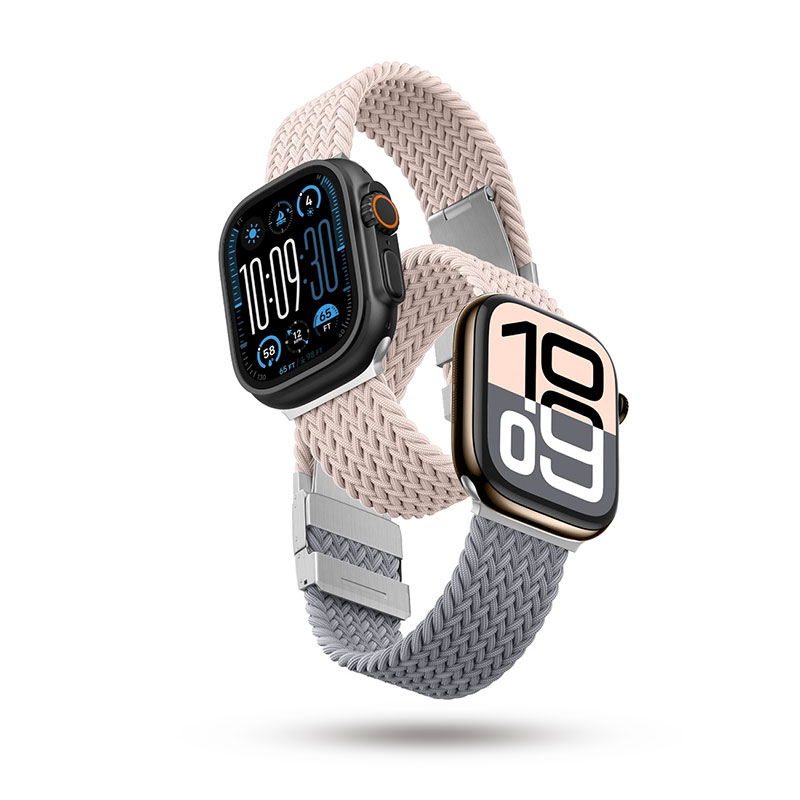 Pack de 2 Bracelets Tressés AMAZING THING MagniFit Glamour Blend pour Apple Watch