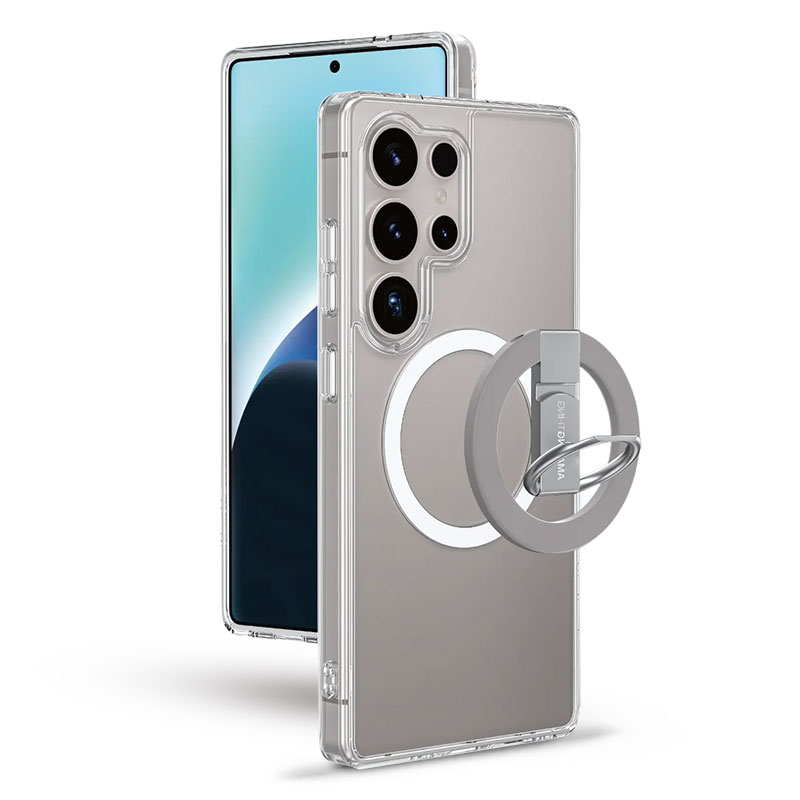 Pack Coque + Anneau Magnétiques AMAZING THING Minimal Grip Ring Set pour Galaxy S25 Ultra