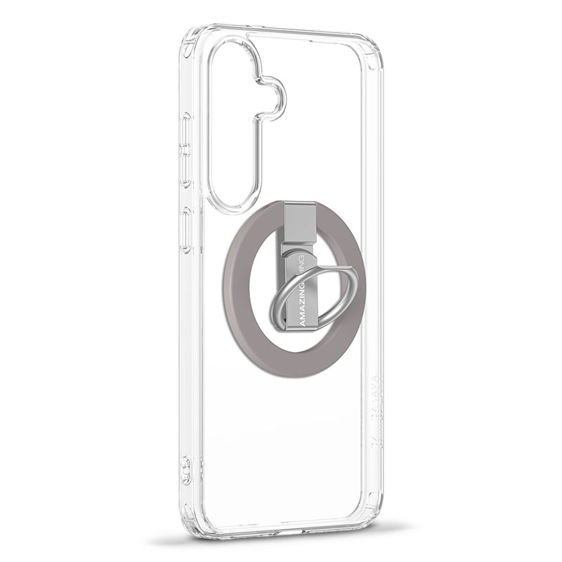 Pack Coque + Anneau Magnétiques AMAZING THING Minimal Grip Ring Set pour Galaxy S25 Plus