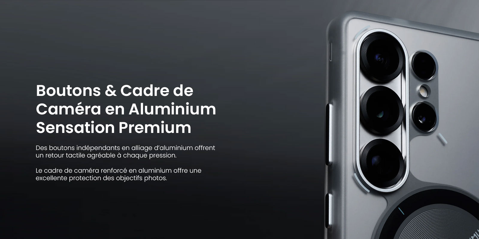 Coque MagSafe AULUMU Frosted Phosphorescente pour Galaxy S25 Ultra