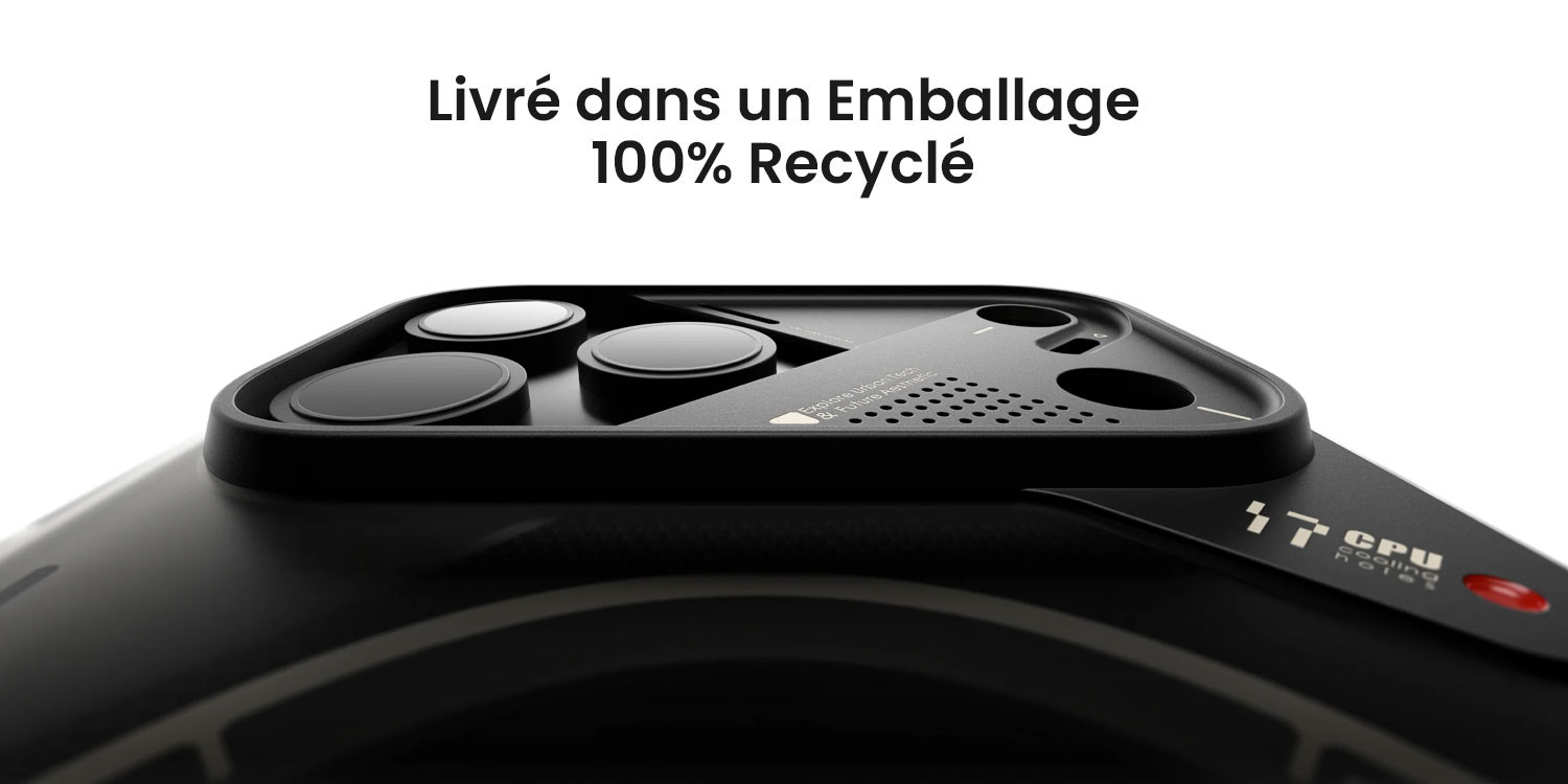 Coque iPhone 17 Pro Max MagSafe AULUMU A17 Frosted livrée dans un emballage 100% recyclé écologique