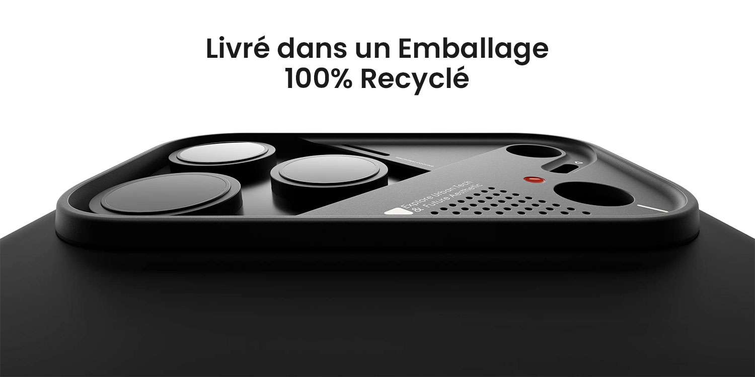 Coque AULUMU A17 Shockproof iPhone 17 Pro avec emballage 100% recyclé écologique