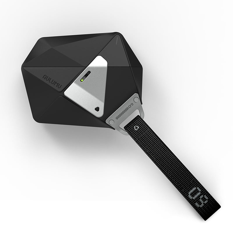 Étui AULUMU A09 Geometric Case avec Dragonne Amovible pour AirPods Pro 1 & 2