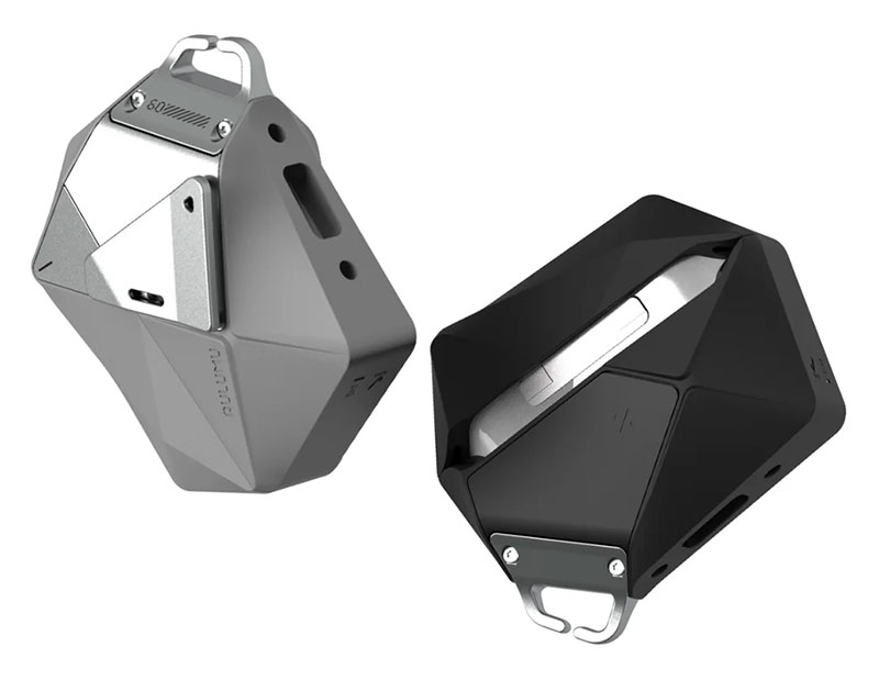 Étui AULUMU A09 Geometric Case avec Dragonne Amovible pour AirPods Pro 1 & 2