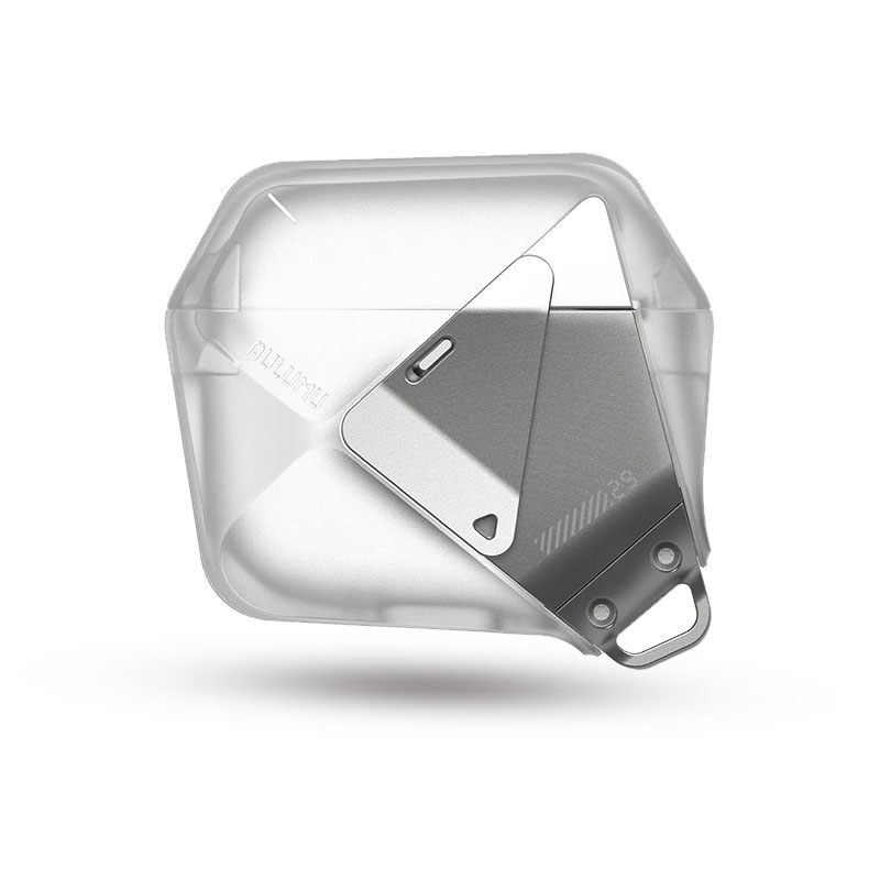 Étui AULUMU A29 Geometric Case avec Dragonne Amovible pour AirPods 4