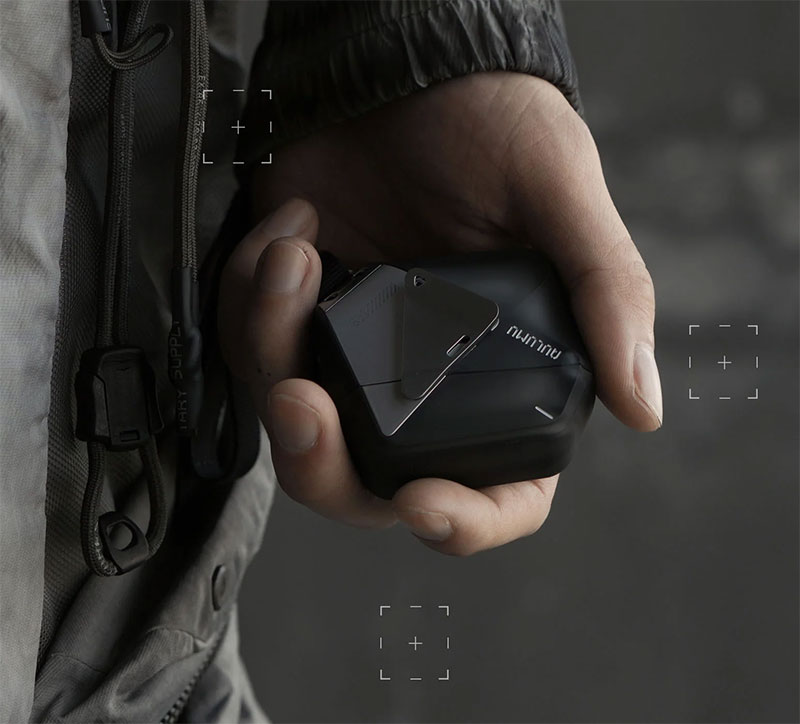 Étui AULUMU A29 Geometric Case avec Dragonne Amovible pour AirPods 4