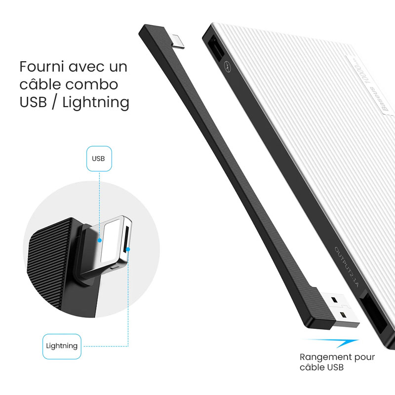 Batterie de Secours BASEUS Esazi 10000 mAh