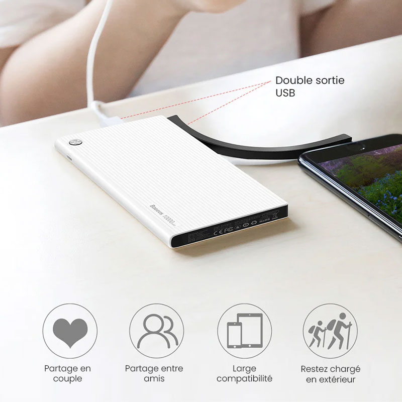 Batterie de Secours BASEUS Esazi 10000 mAh
