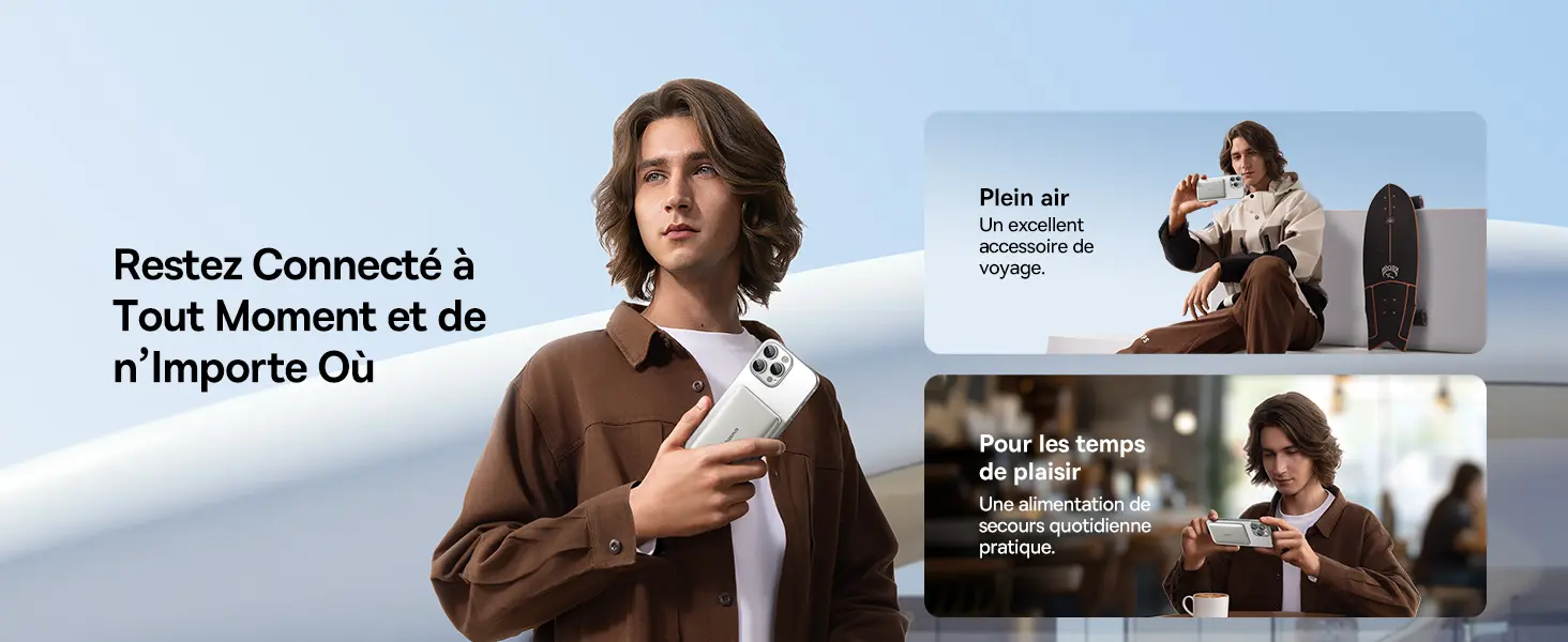 Batterie Externe MagSafe BASEUS PicoGo - Capacité 5000 mAh