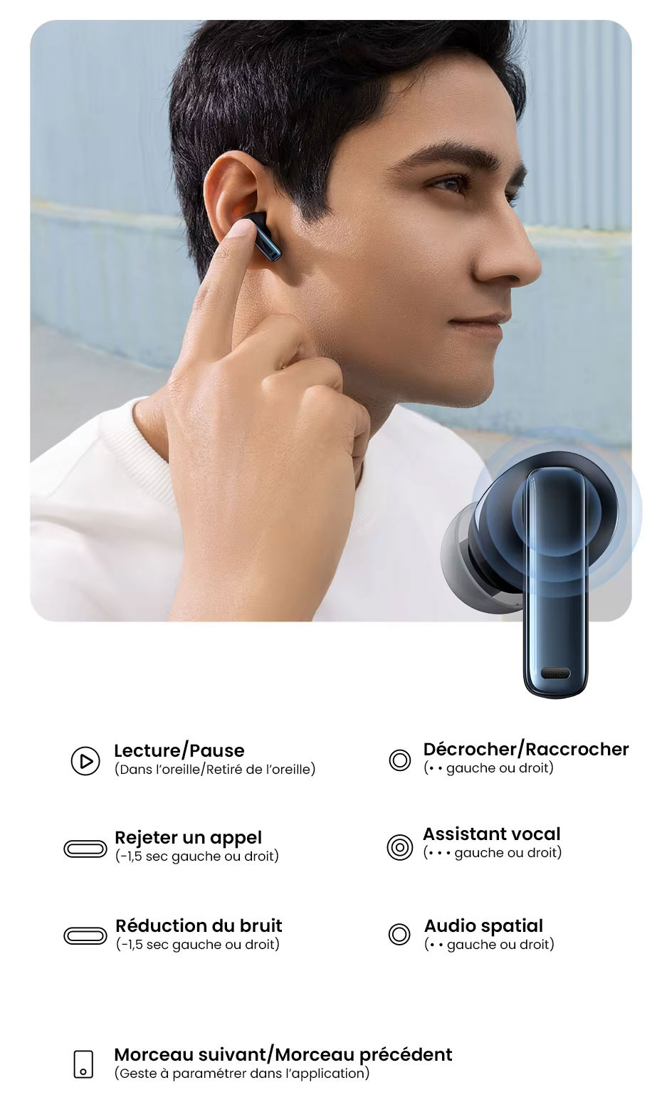 Écouteurs Bluetooth BASEUS Bowie M2s