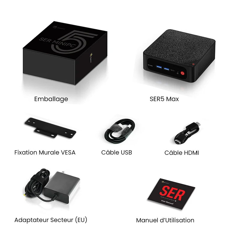 Mini PC BEELINK Ser5 Max Avec Windows 11 Pro