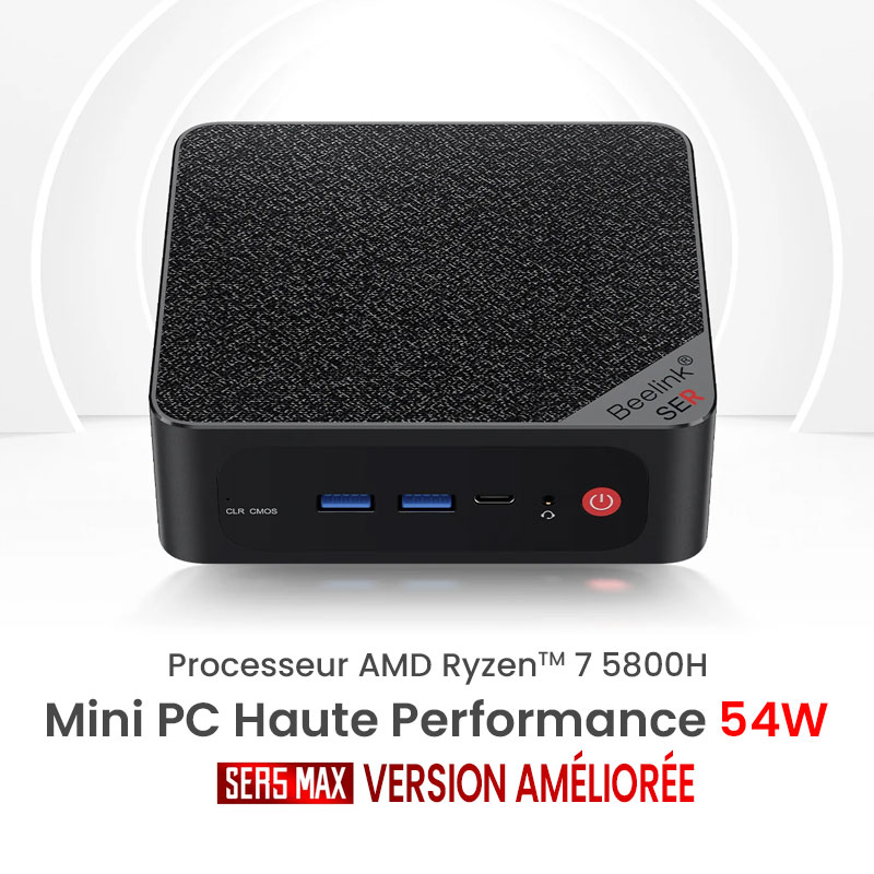 Mini PC BEELINK Ser5 Max Avec Windows 11 Pro