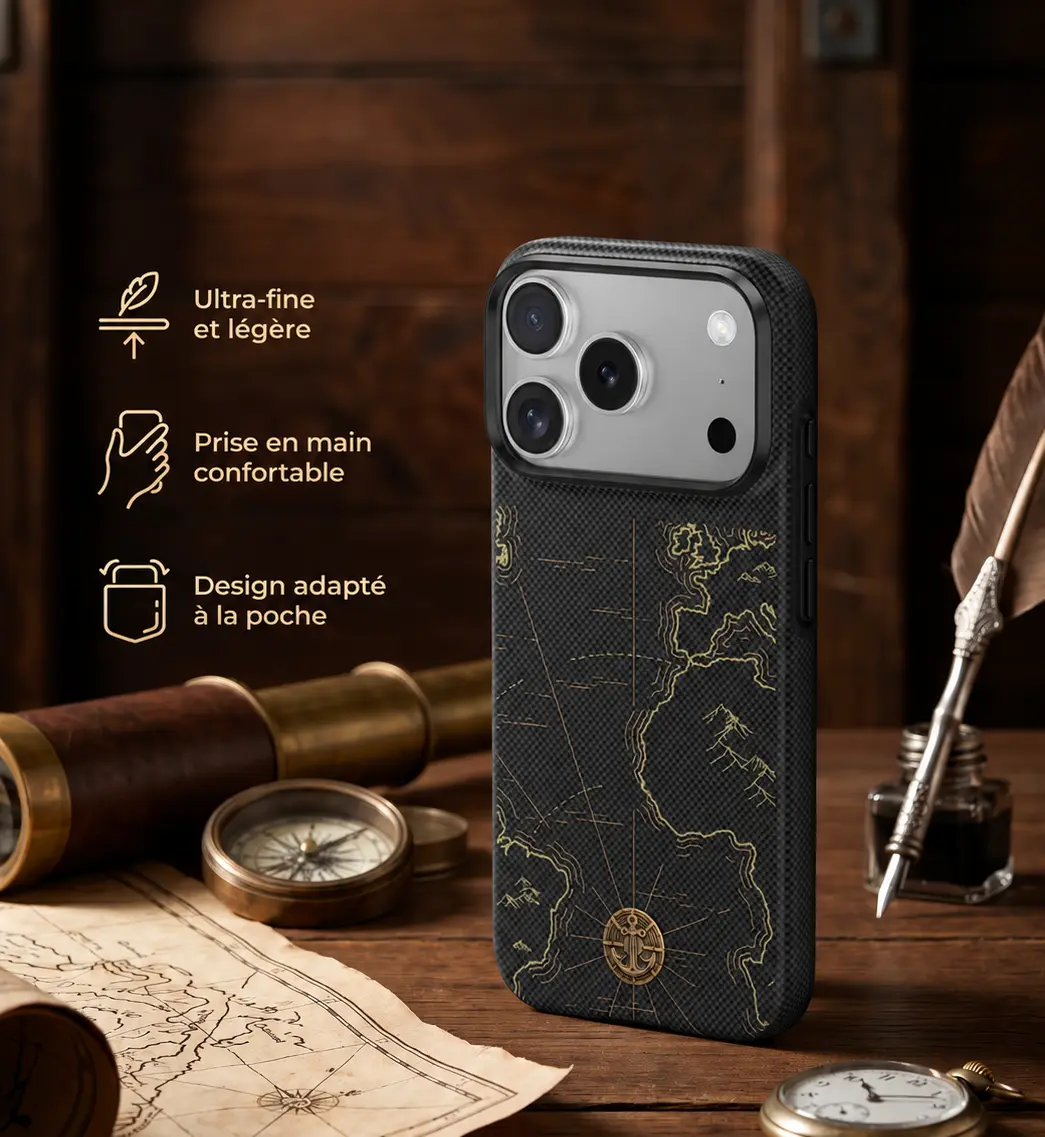 Coque ultra-fine BENKS ArmorEdge Air Navigator de 0,9 mm pour iPhone 18 Pro Max et 17 Pro Max