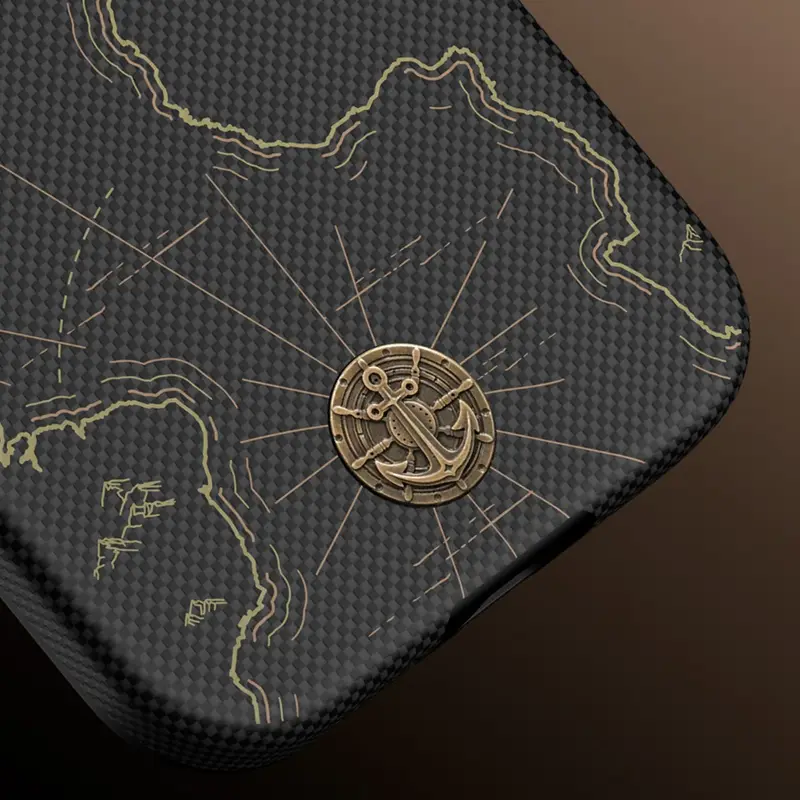 Médaillon ancre en cuivre de la coque BENKS ArmorEdge Air Navigator en Kevlar