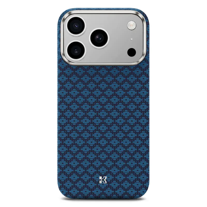 Coque MagSafe BENKS ArmorGrid Air pour iPhone 17 Pro - Coloris Bleu