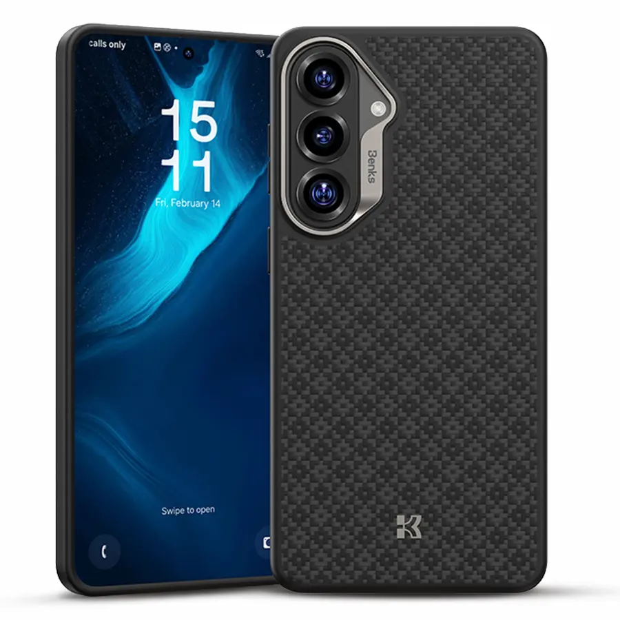 Galaxy S26 - Coque MagSafe BENKS ArmorGrid ArmorPro en Fibre Dupont Kevlar 600D