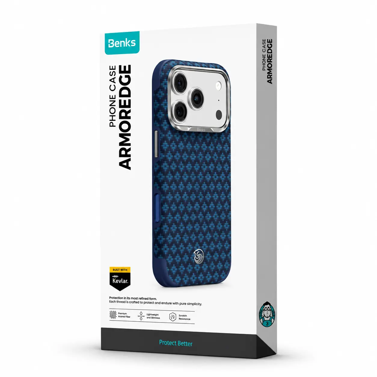 Visuel de la coque BENKS ArmorGrid Edge X9 bleue