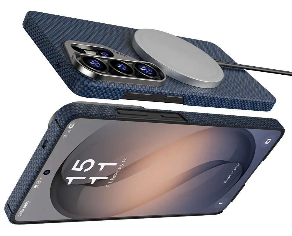 Galaxy S26 Plus - Coque MagSafe BENKS ArmorTint en Fibre Dupont Kevlar 1000D - Puissant magnétisme MagSafe