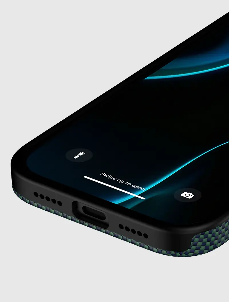 Coque MagSafe BENKS Aurora ArmorPro en Fibre Dupont Kevlar® 600D pour iPhone 17 Pro